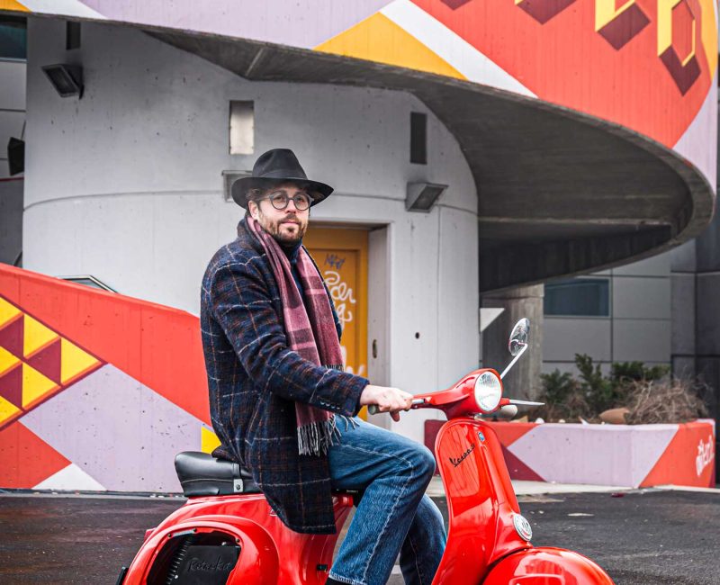 Vespa Rossa Convertita In Elettrico Retrokit